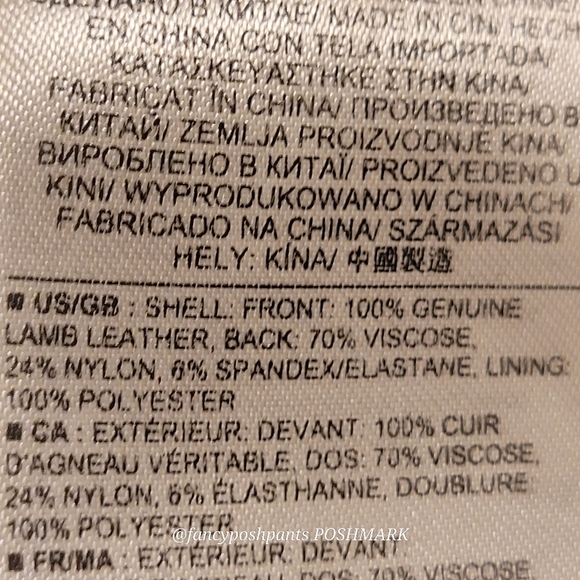 genuine leather BR BANANA REPUBLIC soft fine quality top shirt statement piece - Picture 11 of 12